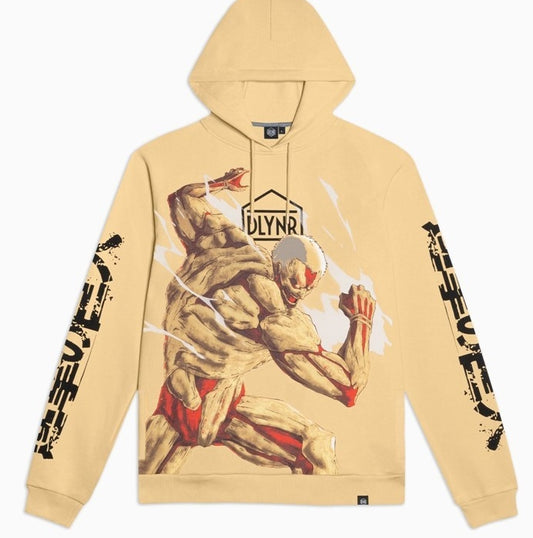 Dolly Noire Armored Titan Hoodie Beige