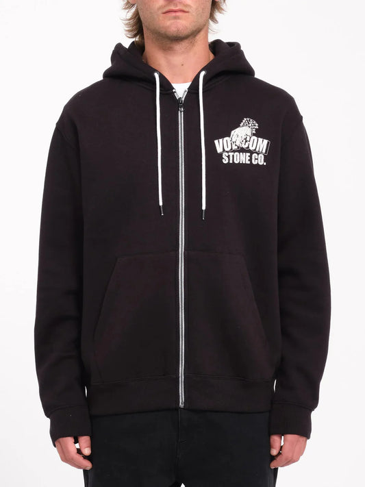 Volcom Watanite Zip  Hoodie Black