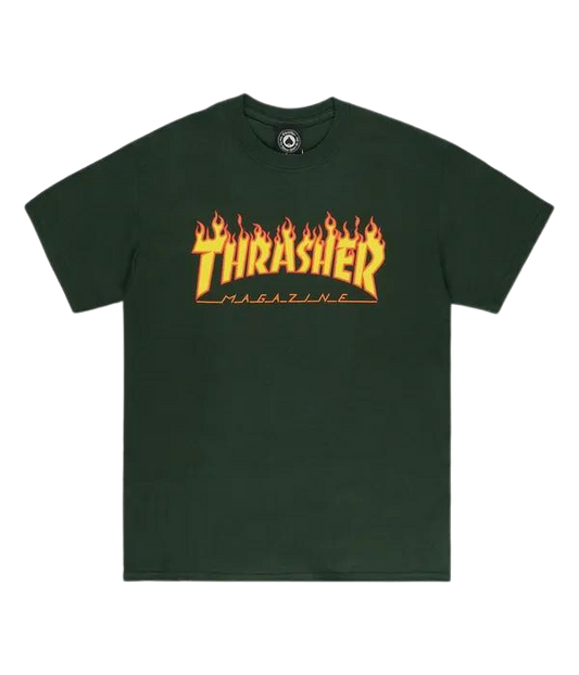 Thrasher Flame T-Shirt Forest Green