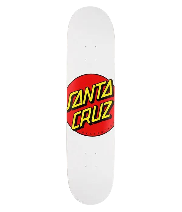 Santa Cruz Classic Dot White Deck 8"