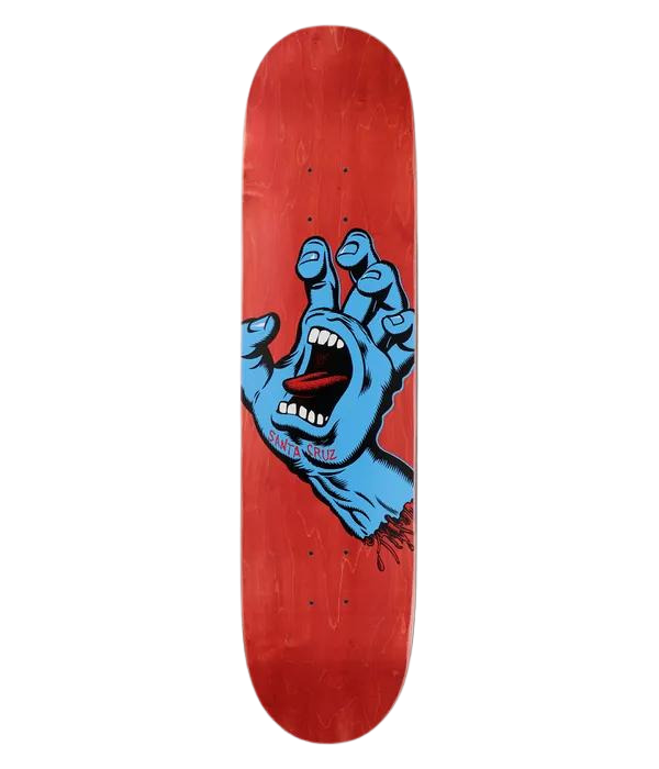 Santa Cruz Screaming Hand Red Deck 8"
