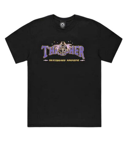 Thrasher Fortune Logo T-Shirt Black