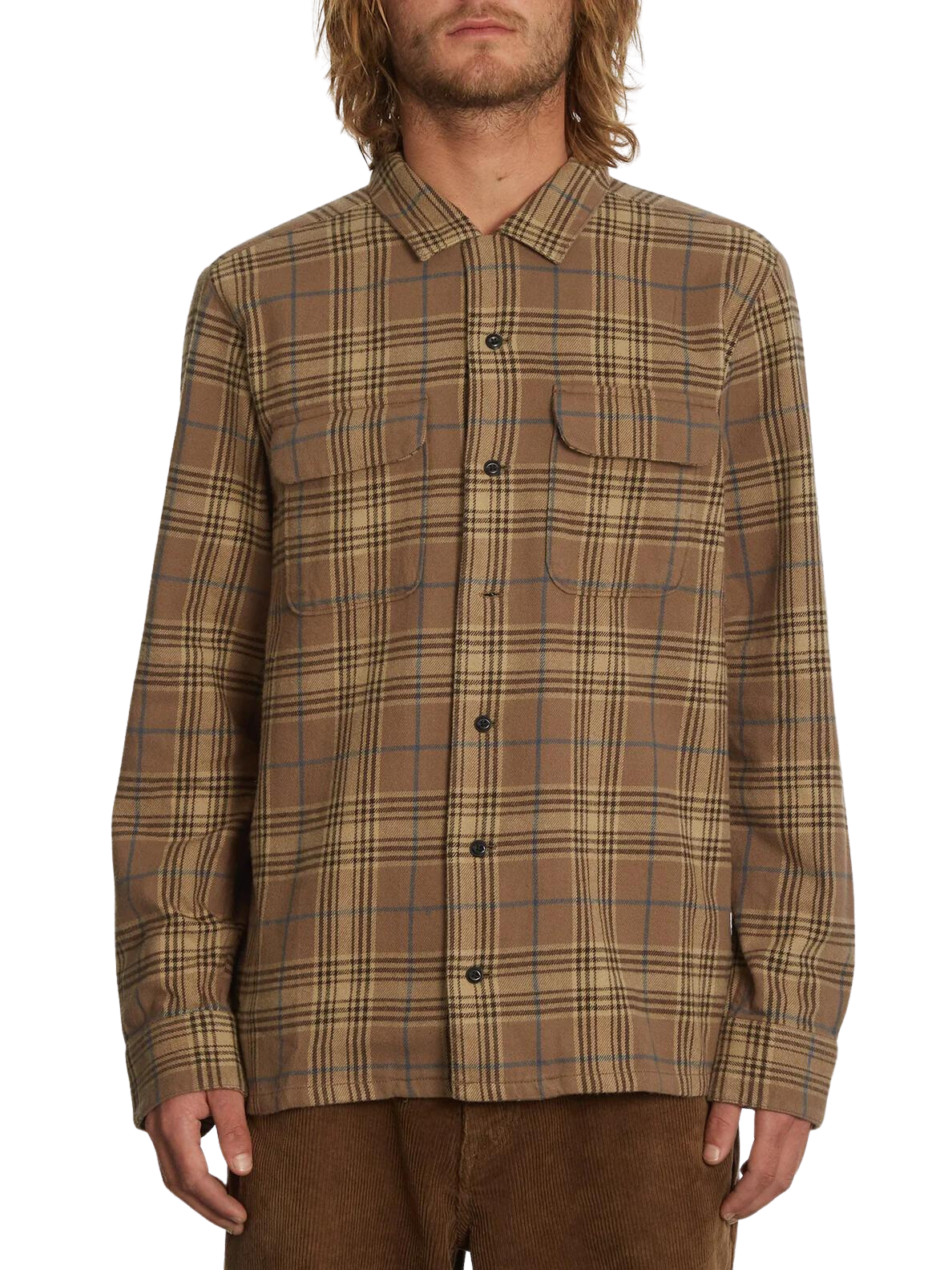 Volcom Skate Vitals Grant Taylor Shirt Dark Khaki