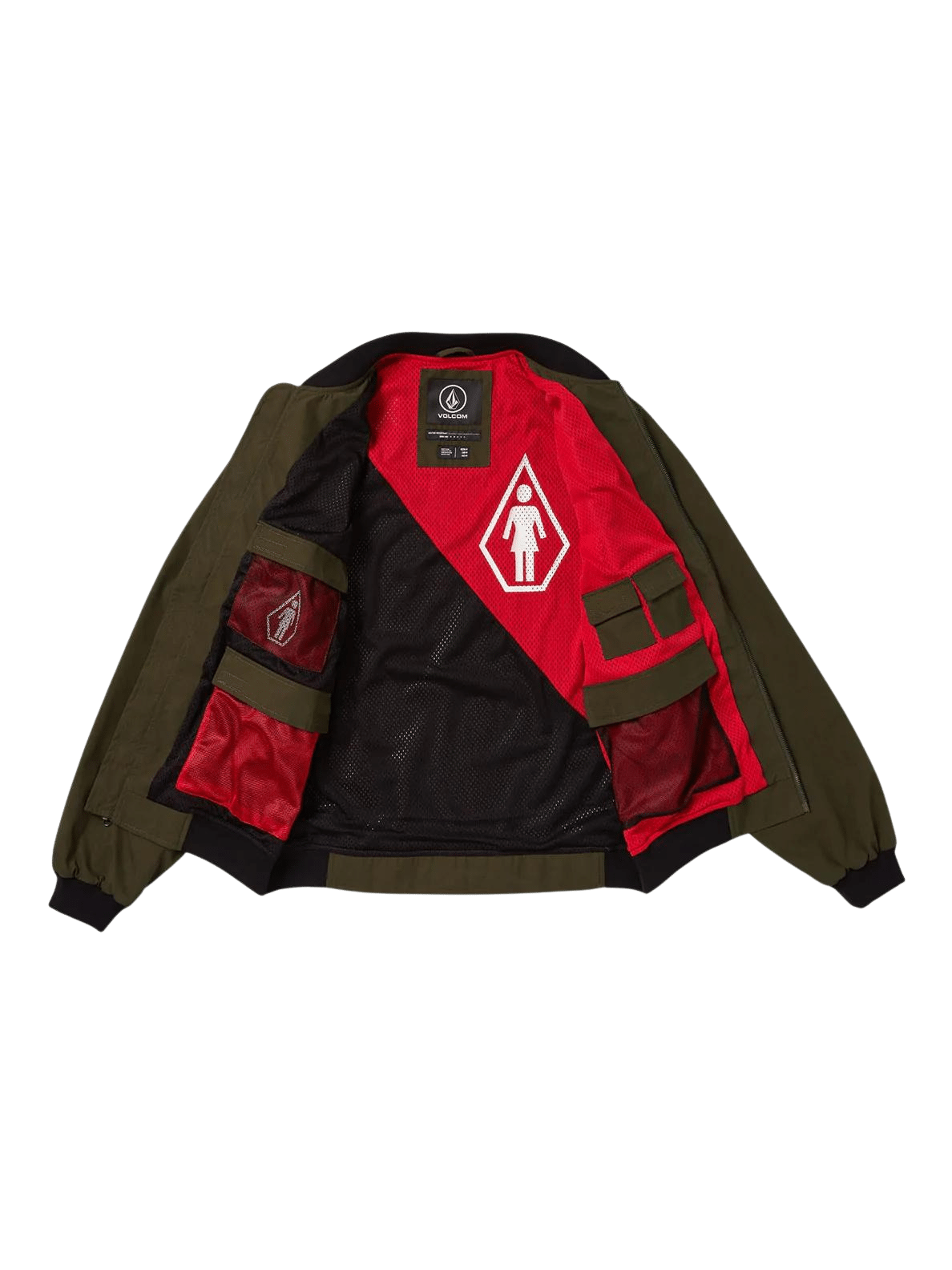 Volcom X Girl Skateboard Light Jacket Brolive