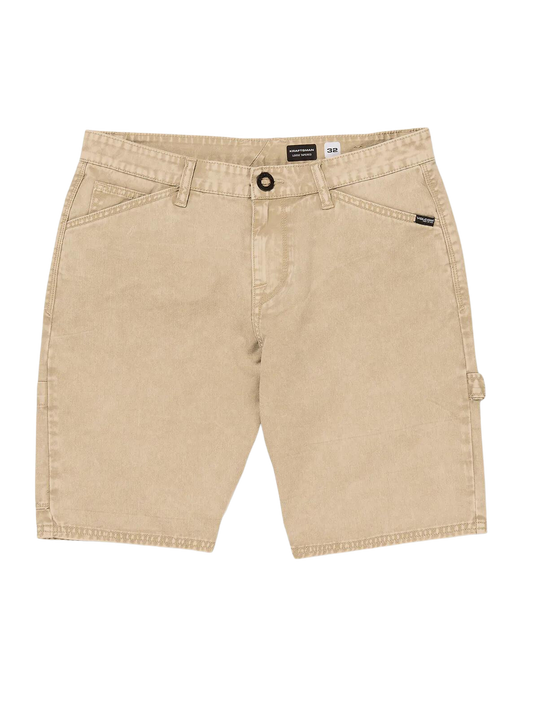 Volcom Kraftsman Denim Shorts Almond