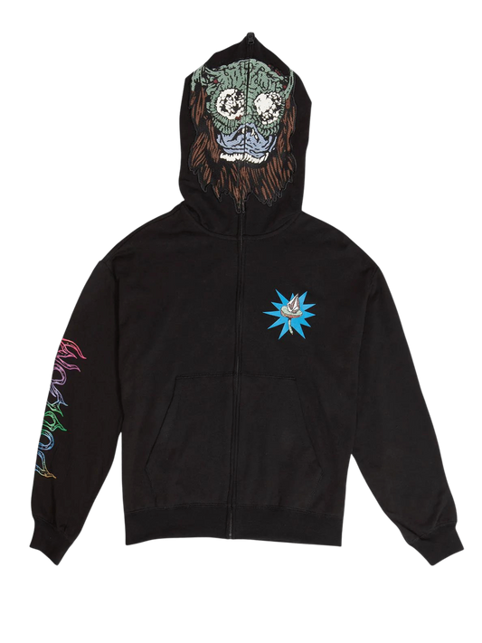 Volcom Chrissie Abbot X French Full Zip Hoodie Black