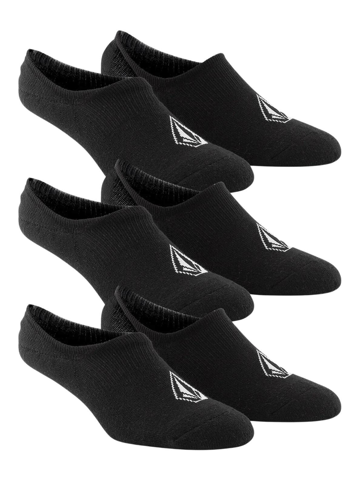 Volcom Stones No Show Socks (3 PACK) Black