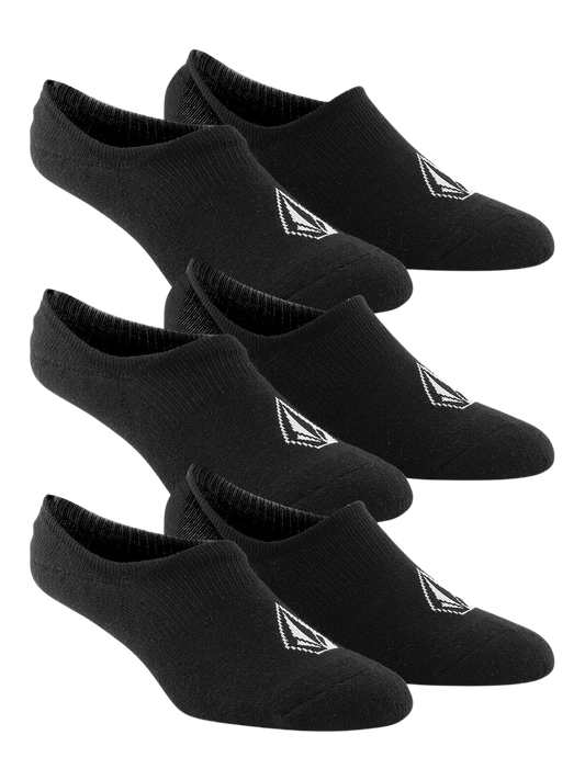 Volcom Stones No Show Socks (3 PACK) Black