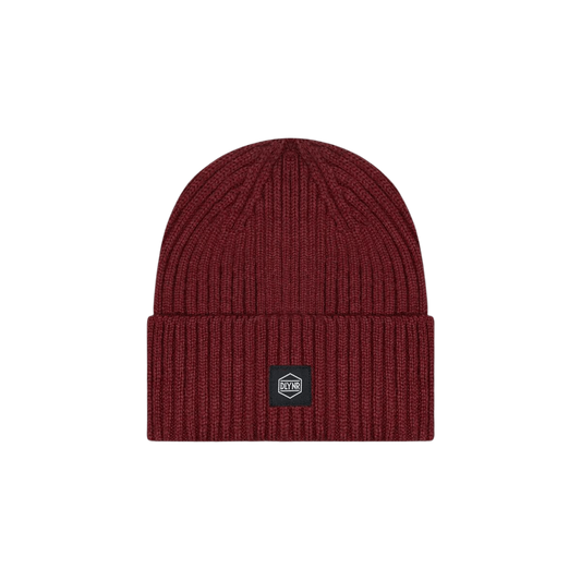 Dolly Noire Logo Label Beanie Bordeaux