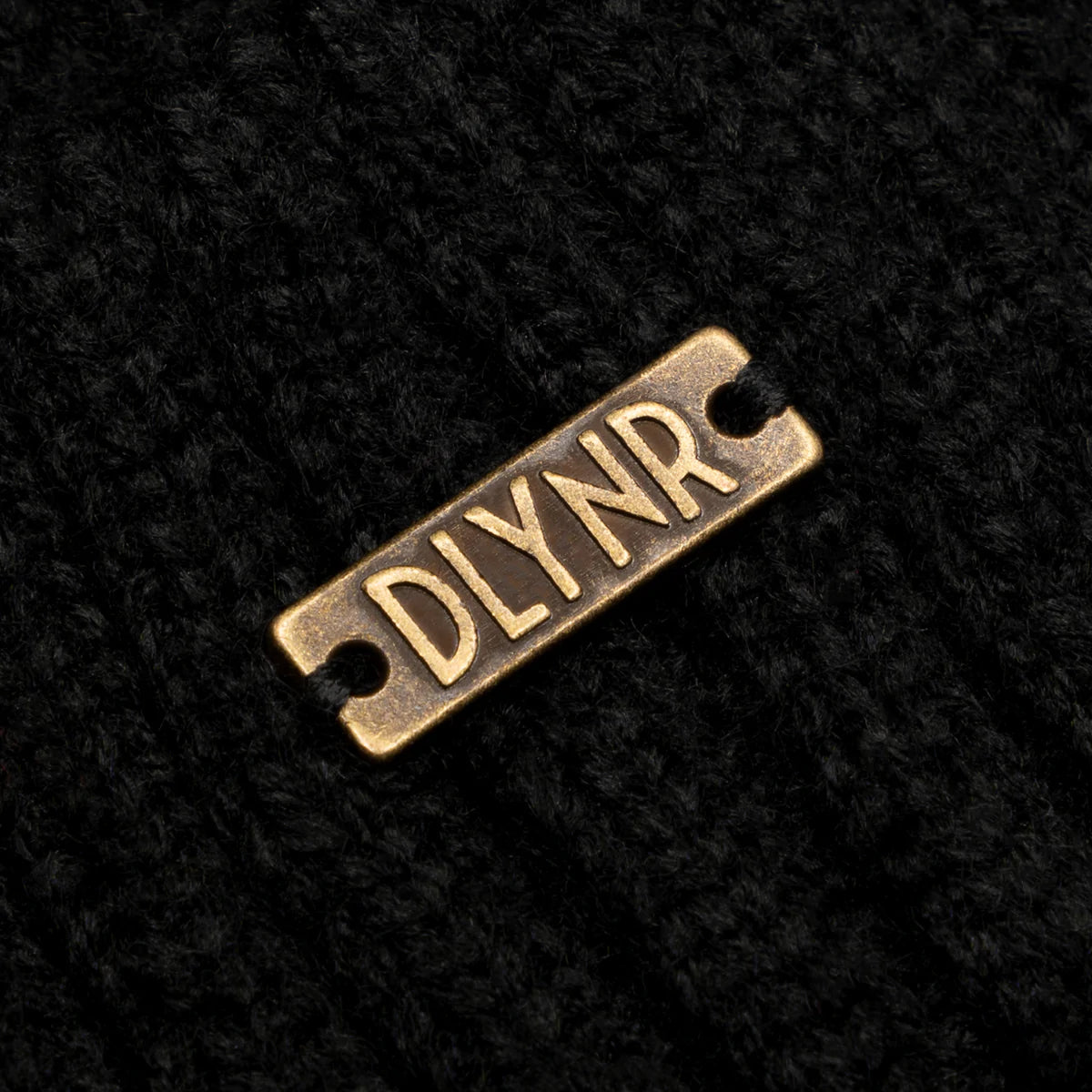 Dolly Noire Metal Logo Sailor Beanie Black