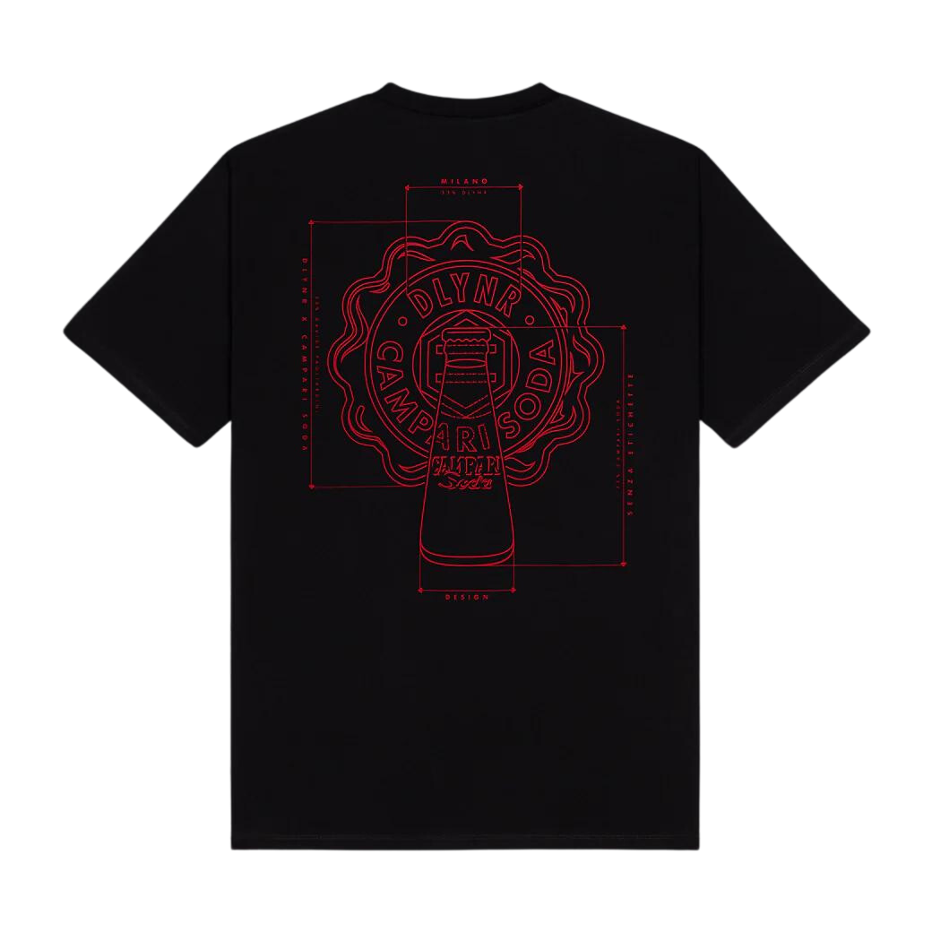 Dolly Noire Campari Soda Sketch T-Shirt Black