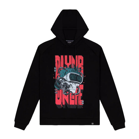 Dolly Noire Party Hard Skull Hoodie Black