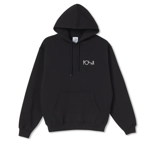 Polar Skate Stroke Logo Hoodie Black