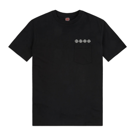Independent Chain Cross Pocket T-shirt Black