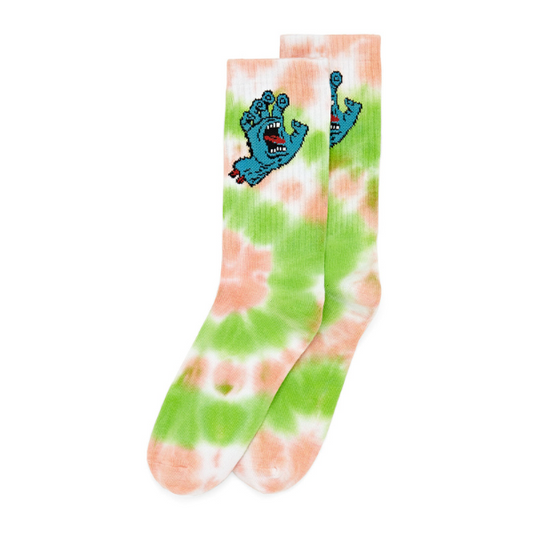 Santa Cruz Screaming Hand Tie Dye Socks