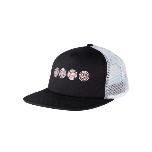 Independent Cross Sequence Meshback Cap Black