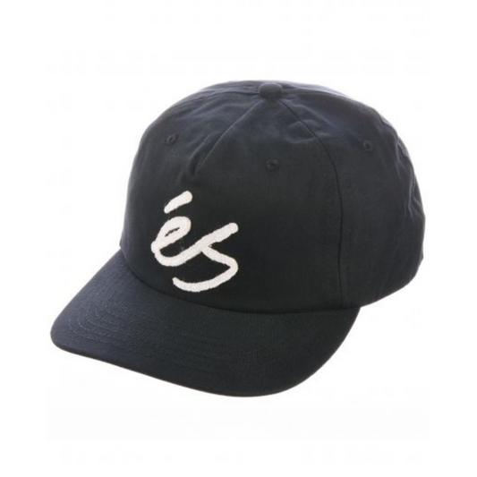 És Script Applique Snapback Black