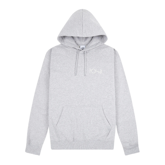 Polar Skate Co. 3 Tone Filled Logo Hoodie Sport Grey