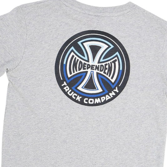 Independent Split Cross T-shirt Light Grey