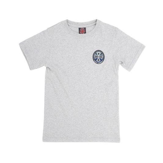 Independent Split Cross T-shirt Light Grey