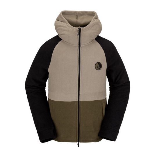 Volcom V-Science Full Zip Fleece Dark Khaki