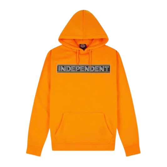 Independent Bar Cross Ribbon Hoodie Orange