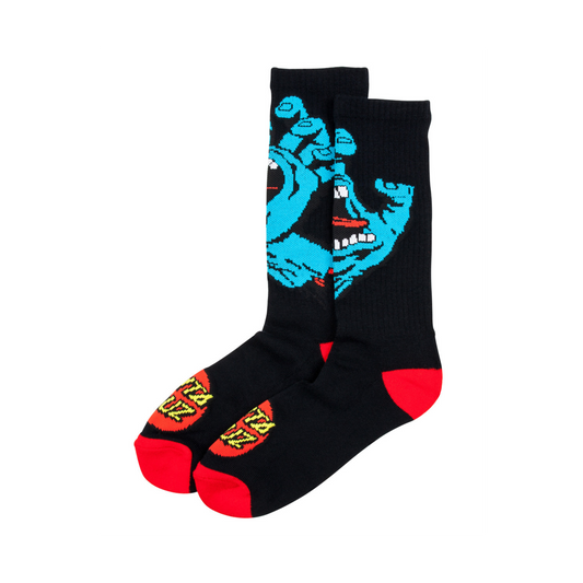 Santa Cruz Screaming Hands Socks Black