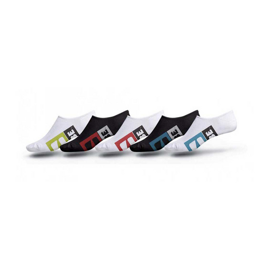 Globe Stamped Invisible Sock 5 Pack