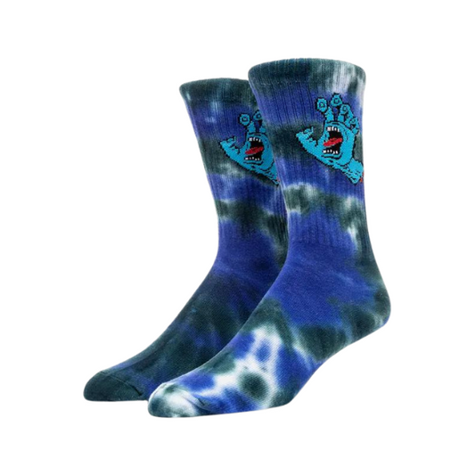 Santa Cruz Screaming Hand Tie Dye Socks