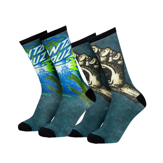 Santa Cruz Kendall EOTW and Street Creep Socks (2 Pack)