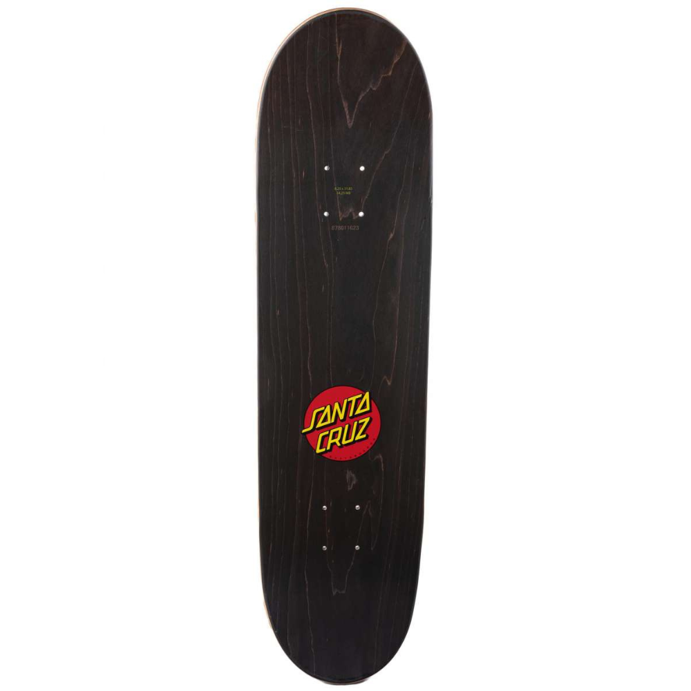 Santa Cruz Classic Dot Black Deck 8.25"