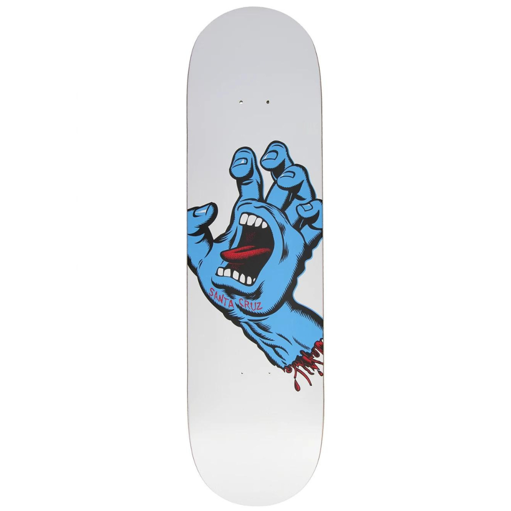 Santa Cruz Screaming Hand White Deck 8.25"