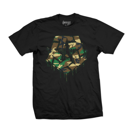 Tribal Camo T Star T-shirt Black