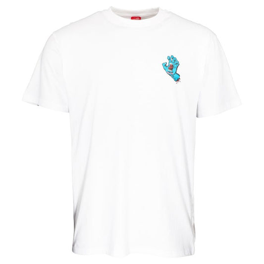 Santa Cruz Screaming Hand Chest T-Shirt White