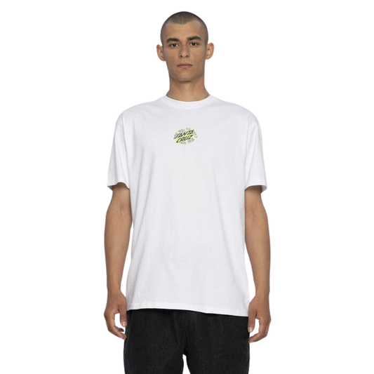 Santa Cruz Rigid Screaming Hand T-Shirt White Acid Wash