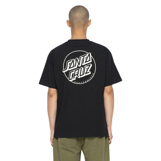 Santa Cruz Opus Dot Stripe T-Shirt Black