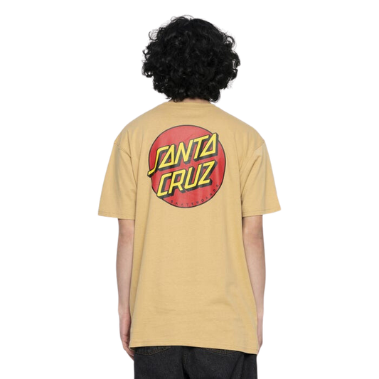 Santa Cruz Classic Dot Chest T-Shirt Parchment