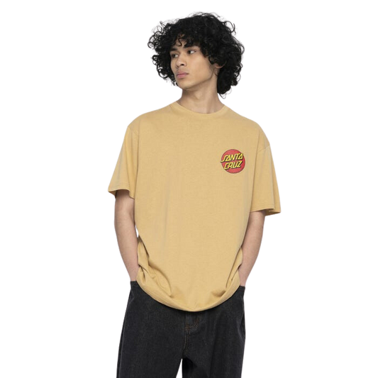 Santa Cruz Classic Dot Chest T-Shirt Parchment