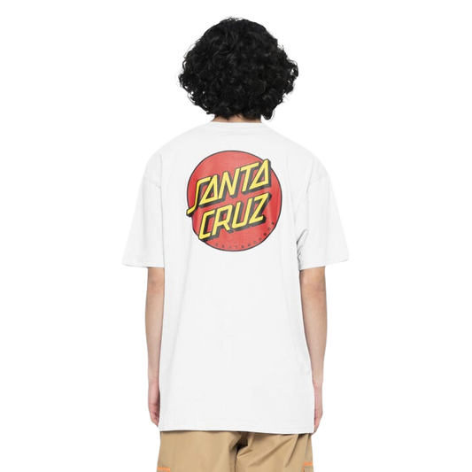 Santa Cruz Classic Dot Chest T-Shirt White