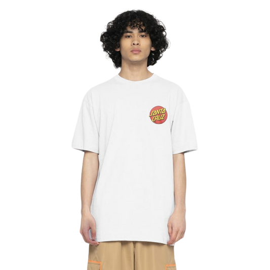 Santa Cruz Classic Dot Chest T-Shirt White