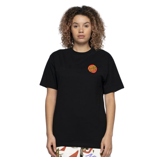 Santa Cruz Classic Dot Chest T-Shirt Black