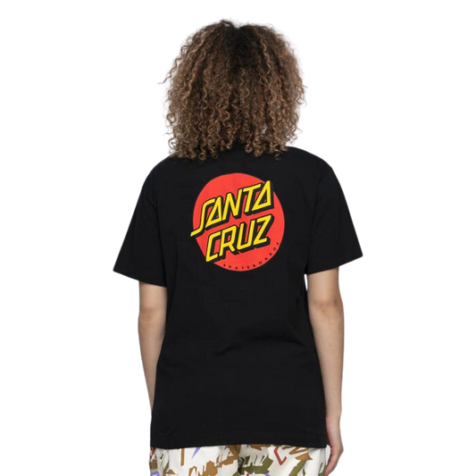 Santa Cruz Classic Dot Chest T-Shirt Black