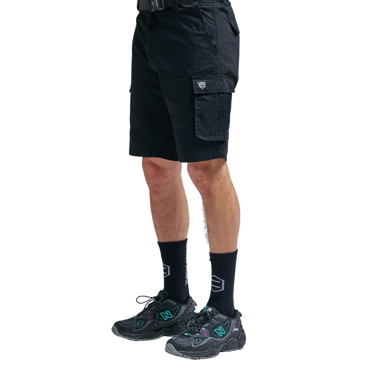 Dolly Noire Cargo Ripstop Shorts Black