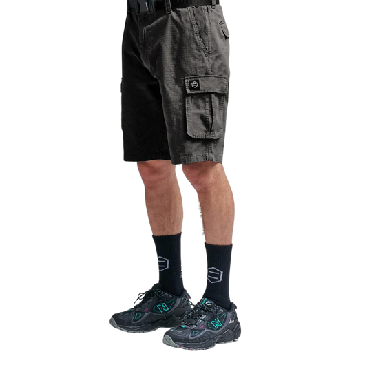 Dolly Noire Cargo Ripstop Shorts Anthracite
