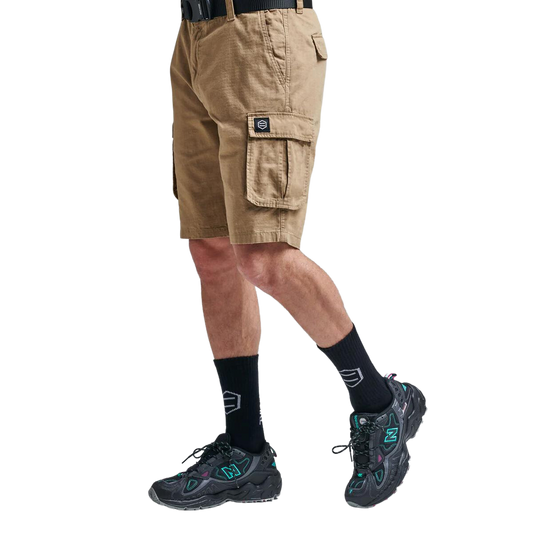 Dolly Noire Cargo Ripstop Shorts Beige