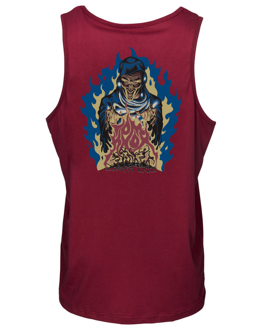 Santa Cruz Knox Firepit Vest Burgundy